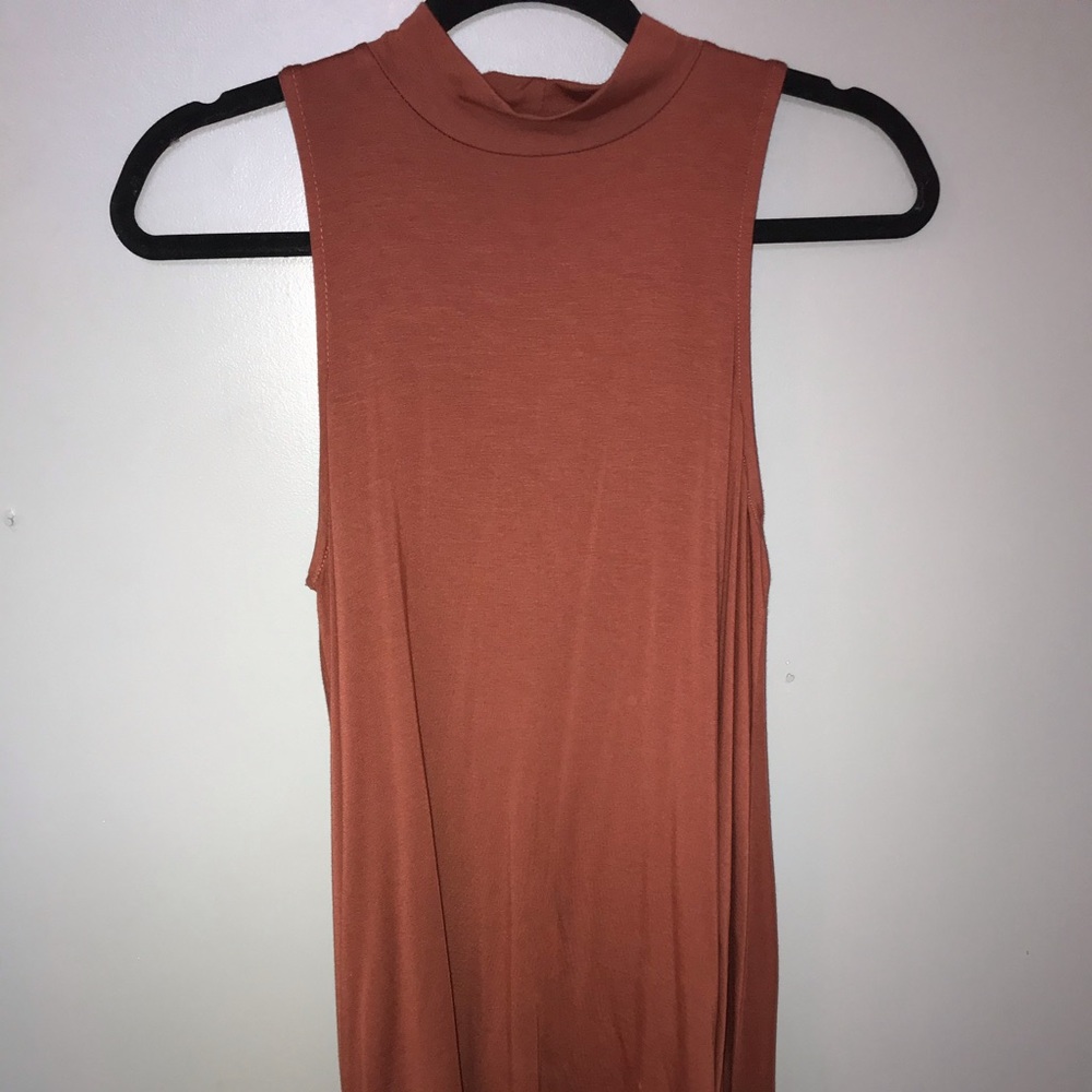 Burnt orange dress